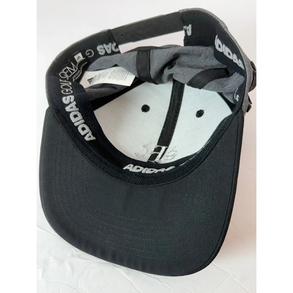 Adidas Golf GFC 1899 Snapback Hat Mens Black Heather Grey OSFM Adjustable Cap